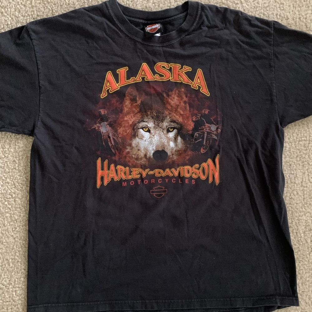 Black Harley-Davidson tee shirt
